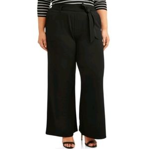 NWT Terra & Sky Black Plus Size Wide Leg Pants 4X